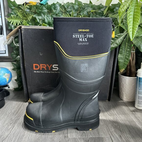 Dryshod Steel Toe MAX Extreme Conditions Sz 8/8.5 Boot  STM-UH-BK Muck Boot main image 5